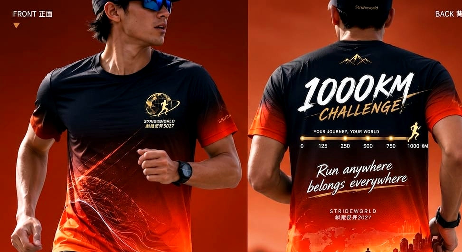 1000KM Warrior Orange Challenge Jersey